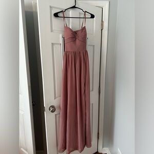 Azazie Dusty Rose Zeya Bridesmaid Dress